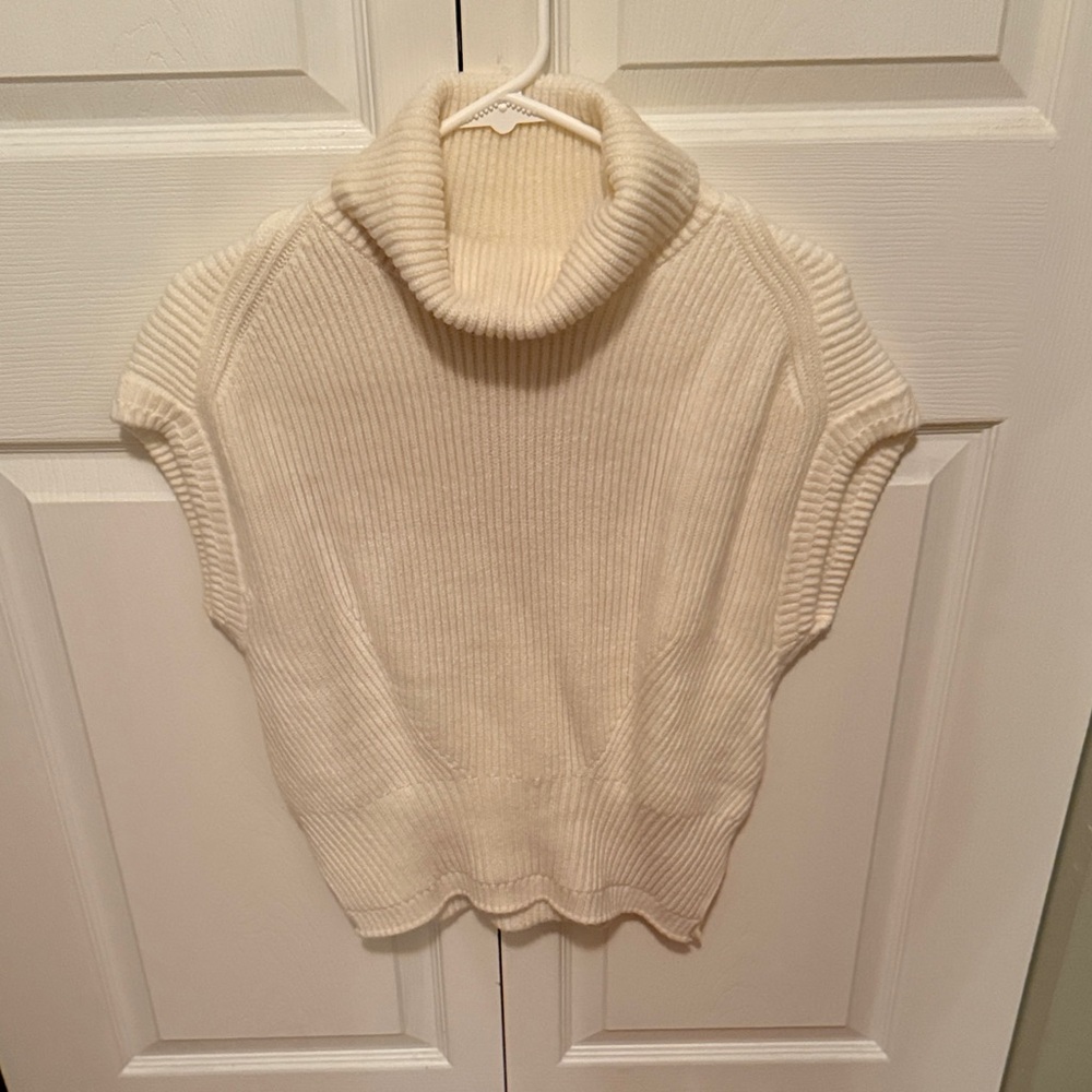 Elegant White Turtleneck Sweater